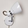 Stranderott Wall Light chrome, white, 1-light source