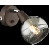 Globo ISLA wall spotlight LED bronze, 1-light source