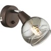 Globo ISLA wall spotlight LED bronze, 1-light source