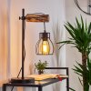 GONDO Table lamp Light wood, black, 1-light source