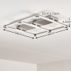 BEKEN Ceiling light LED brushed steel, 1-light source