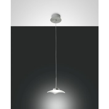 Fabas Luce DESUS Pendant Light LED matt nickel, 1-light source