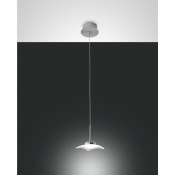 Fabas Luce DESUS Pendant Light LED matt nickel, 1-light source