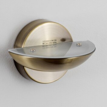 Dominical wall light LED brass, 2-light sources