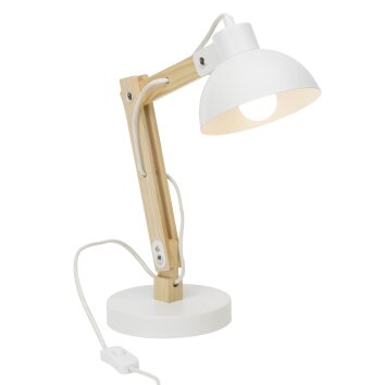 Brilliant MODA table lamp white, 1-light source
