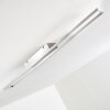 TAMPERE ceiling light LED matt nickel, 4-light sources
