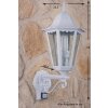 Lutec BRISTOL outdoor wall light transparent, clear, white, 1-light source, Motion sensor