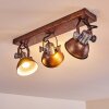 Ceiling Light Gudo rust-coloured, 3-light sources