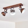 Ceiling Light Gudo rust-coloured, 3-light sources