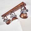 Ceiling Light Gudo rust-coloured, 3-light sources