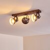 Ceiling Light Gudo rust-coloured, 3-light sources