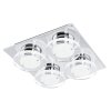 Eglo CISTERNO wall and ceiling light LED chrome, 4-light sources