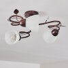 Peccia Ceiling Light rust-coloured, 3-light sources