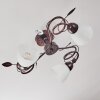 Peccia Ceiling Light rust-coloured, 3-light sources