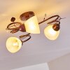 Peccia Ceiling Light rust-coloured, 3-light sources
