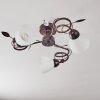 Peccia Ceiling Light rust-coloured, 3-light sources