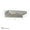 Steinhauer SPECTRUM Wall Light LED brushed steel, 2-light sources