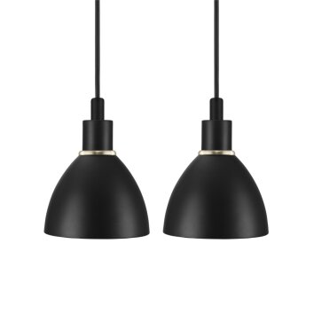 Nordlux RAY pendant light black, 2-light sources