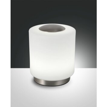 Fabas Luce SIMI Table Lamp LED matt nickel, 1-light source