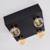FRIA Ceiling Light black, 4-light sources