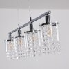 Vastervik Pendant Light chrome, 4-light sources