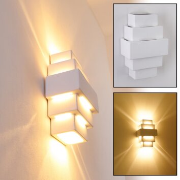 Tokio wall light white, 1-light source