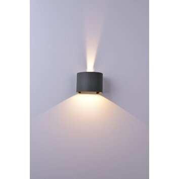 Outdoor Wall Light Mantra DAVOS LED grey, 1-light source