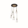 Ideal Lux GRETEL Pendant Light brown, black, 5-light sources