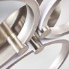 VOLONNE Ceiling light LED stainless steel, silver, 3-light sources