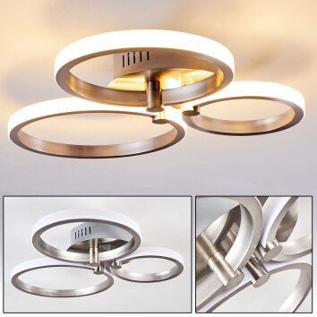VOLONNE Ceiling light LED silver, 3-light sources