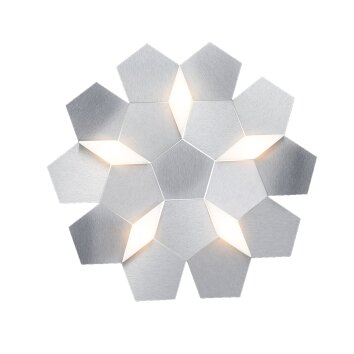 Grossmann KARAT Wall Light LED aluminium, 5-light sources