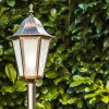 HONGKONG FROST outdoor floor lamp brown, gold, 1-light source