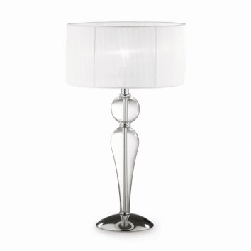 Ideal Lux DUCHESSA Table Lamp chrome, transparent, clear, 1-light source