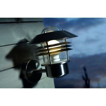 Nordlux VEJERS outdoor wall light stainless steel, 1-light source