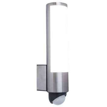 Outdoor Wall Light Lutec LEDA anthracite, 1-light source, Motion sensor