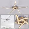 Saskatoon ceiling light LED matt nickel, 5-light sources