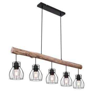 Pendant Light Globo MINA black, 5-light sources