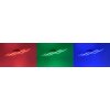Leuchten Direkt LS-WAVE Ceiling Light LED stainless steel, 3-light sources, Remote control, Colour changer