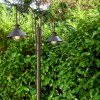 Outdoor floor lamp Lohja rust-coloured, 2-light sources