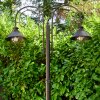 Outdoor floor lamp Lohja rust-coloured, 2-light sources