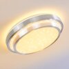 MIRABEAU Ceiling light LED aluminium, 2-light sources, Remote control, Colour changer