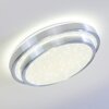 MIRABEAU Ceiling light LED aluminium, 2-light sources, Remote control, Colour changer