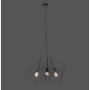 Leuchten-Direkt SKELETTON Pendant Light black, 3-light sources