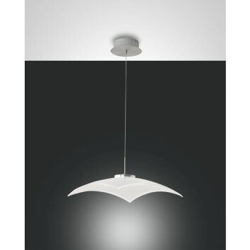 Fabas Luce DESUS Pendant Light LED matt nickel, 1-light source