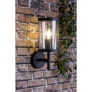 Brilliant REED outdoor wall light black, 1-light source