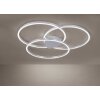 Paul Neuhaus Q-KATE Ceiling Light LED silver, 3-light sources, Remote control