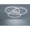 Paul Neuhaus Q-KATE Ceiling Light LED silver, 3-light sources, Remote control