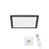 Leuchten-Direkt FLAT Ceiling Light LED black, 1-light source, Remote control