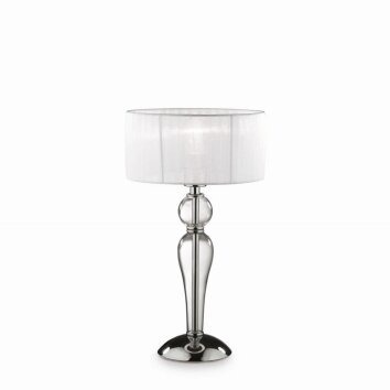 Ideal Lux DUCHESSA Table Lamp chrome, transparent, clear, 1-light source