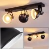 Ceiling Light Gudo black, 3-light sources